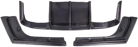 Bmw F30 LCI Arka Tampon Difüzörü Set - Çift Çıkış - Piano Siyah ( M-Vorsteiner ) - M3 
